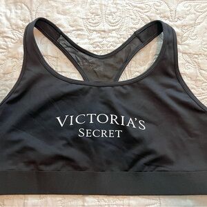 Victoria's Secret Black Sports Bra with Athletic Stretch